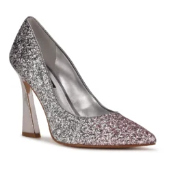 Nine West Trendz Women's High Heels -Deals My Glow Wardrobe Store 5191528 Pink Ombre Glitter