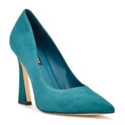 Nine West Trendz Women's High Heels -Deals My Glow Wardrobe Store 5191528 Teal Suede