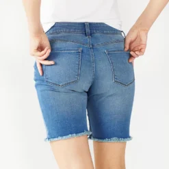 Women's Nine West Slimming Pocket High-Waisted Bermuda Shorts -Deals My Glow Wardrobe Store 5204233 ALT