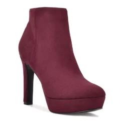 Nine West Glowup 02 Women's High Heel Ankle Boots -Deals My Glow Wardrobe Store 5209892 Burgundy