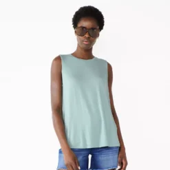 Nine West Essential Easy High-Neck Tank -Deals My Glow Wardrobe Store 5214280 Arctic Aqua