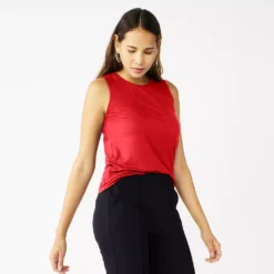 Nine West Essential Easy High-Neck Tank -Deals My Glow Wardrobe Store 5214280 Cupid Bow