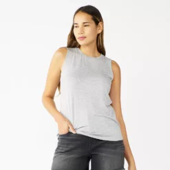 Nine West Essential Easy High-Neck Tank -Deals My Glow Wardrobe Store 5214280 Gray Fox Heather