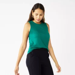 Nine West Essential Easy High-Neck Tank -Deals My Glow Wardrobe Store 5214280 Night Tide