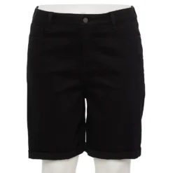 Plus Size Nine West Slimming Pocket Bermuda Shorts -Deals My Glow Wardrobe Store 5214366 Black