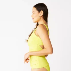 Women's Nine West Waist-Minimizer One Shoulder Tankini Top -Deals My Glow Wardrobe Store 5217098 ALT2