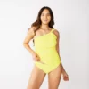 Women's Nine West Waist-Minimizer One Shoulder Tankini Top 1 Women's Nine West Waist-Minimizer One Shoulder Tankini Top -Deals My Glow Wardrobe Store 5217098 Lemon Zest