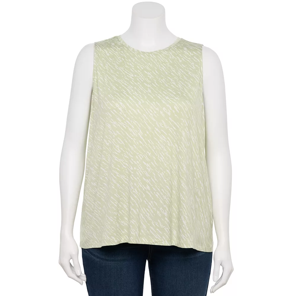 Plus Size Nine West Essential Easy High-Neck Tank 15 Plus Size Nine West Essential Easy High-Neck Tank - Image 13