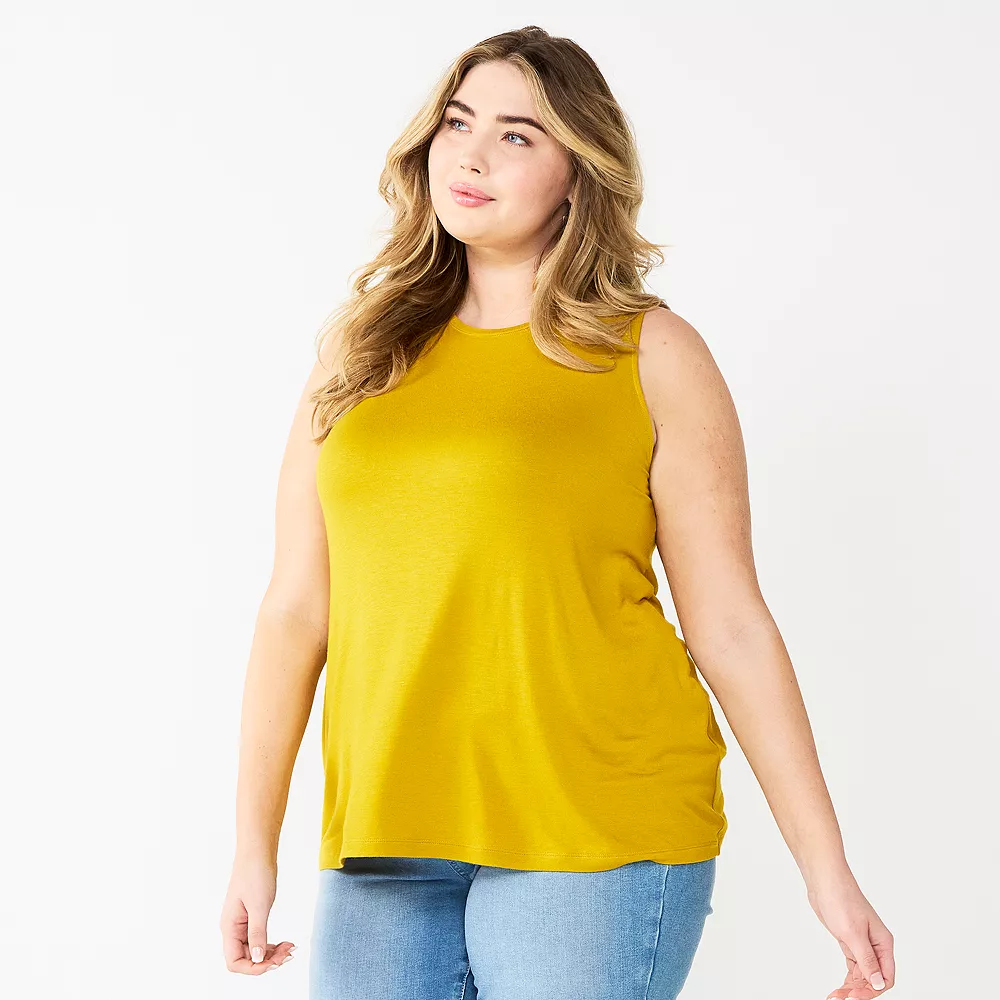 Plus Size Nine West Essential Easy High-Neck Tank 22 Plus Size Nine West Essential Easy High-Neck Tank - Image 20
