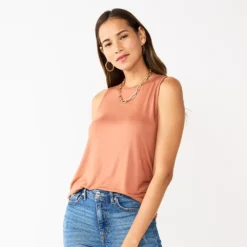 Petite Nine West Essential High Neck Tank -Deals My Glow Wardrobe Store 5234193 Mocha Frosting