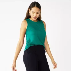 Petite Nine West Essential High Neck Tank -Deals My Glow Wardrobe Store 5234193 Night Tide