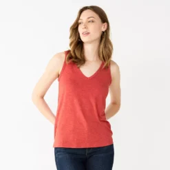 Women's Nine West Easy V-Neck Tank -Deals My Glow Wardrobe Store 5237679 Dogwood Leaf