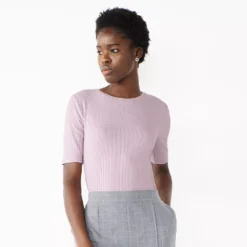 Petite Nine West Essential Elbow Sleeve Tee -Deals My Glow Wardrobe Store 5247058 Enlighten Purple