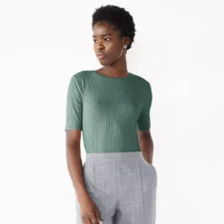 Petite Nine West Essential Elbow Sleeve Tee -Deals My Glow Wardrobe Store 5247058 Huxley Blue