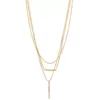 Nine West Simulated Crystal Multi-Strand Necklace