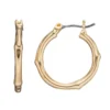 Nine West Bamboo Hoop Earrings