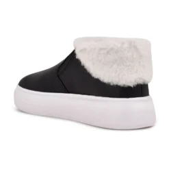 Nine West Klines Women's Faux-Fur Sneakers -Deals My Glow Wardrobe Store 5260459 ALT4