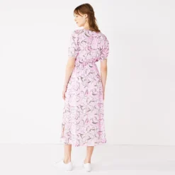 Women's Nine West Puff Sleeve Maxi Dress -Deals My Glow Wardrobe Store 5261378 ALT