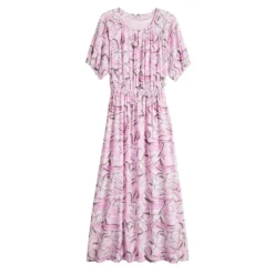 Women's Nine West Puff Sleeve Maxi Dress -Deals My Glow Wardrobe Store 5261378 ALT5