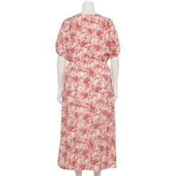 Plus Size Nine West Puff-Sleeve Chiffon Maxi Dress -Deals My Glow Wardrobe Store 5262085 ALT