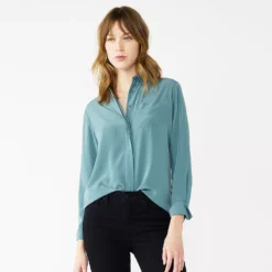 Petite Nine West Drapey Shirt -Deals My Glow Wardrobe Store 5262174 Huxley Blue