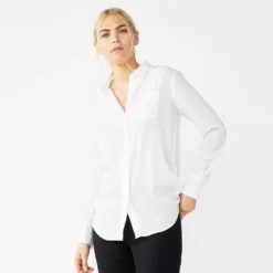 Petite Nine West Drapey Shirt -Deals My Glow Wardrobe Store 5262174 White