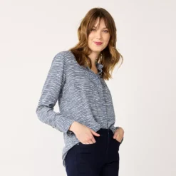Women's Nine West Drapey Button Down Shirt -Deals My Glow Wardrobe Store 5271741 Horizon Stripe