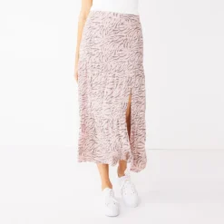 Women's Nine West Crosshatch Tiered Maxi Skirt -Deals My Glow Wardrobe Store 5330209 Lilac Zebra