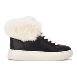 Nine West Keepup Women's Faux-Fur Sneakers -Deals My Glow Wardrobe Store 5345471 ALT