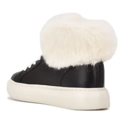 Nine West Keepup Women's Faux-Fur Sneakers -Deals My Glow Wardrobe Store 5345471 ALT4