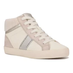 Nine West Stunnah Women's High-Top Sneakers -Deals My Glow Wardrobe Store 5345490 Cream Multi