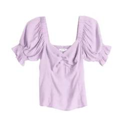 Women's Nine West Twist Front Puff Sleeve Top -Deals My Glow Wardrobe Store 5493540 ALT5