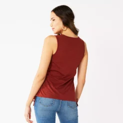 Women's Nine West Ruched Side Tank -Deals My Glow Wardrobe Store 5493872 ALT