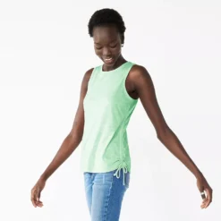 Women's Nine West Ruched Side Tank -Deals My Glow Wardrobe Store 5493872 Glowlight Green