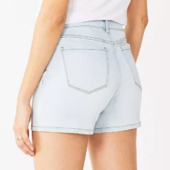 Women's Nine West Slimming Button Front High-Waisted Shorts -Deals My Glow Wardrobe Store 5497290 ALT
