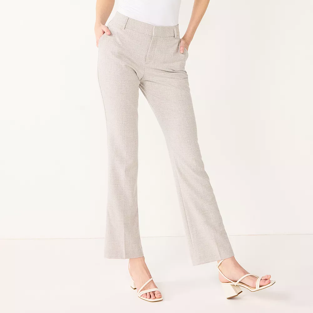 Women's Nine West Curvy Magic Waist Barely Bootcut Dress Pants 5 Women's Nine West Curvy Magic Waist Barely Bootcut Dress Pants - Image 3