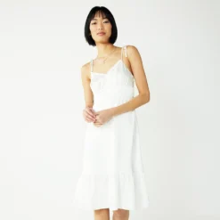 Women's Nine West Strappy Empire Midi Dress -Deals My Glow Wardrobe Store 5516624 White Knig