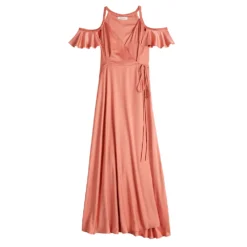 Women's Nine West Flounce Cold-Shoulder Maxi Dress 11 Women's Nine West Flounce Cold-Shoulder Maxi Dress -Deals My Glow Wardrobe Store 5525423 ALT5
