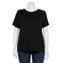 Plus Size Nine West Essential Crewneck Tee