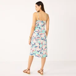 Women's Nine West Strappy Wrap Midi Dress -Deals My Glow Wardrobe Store 5531473 ALT