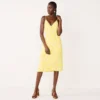 Women's Nine West Strappy Wrap Midi Dress 1 Women's Nine West Strappy Wrap Midi Dress -Deals My Glow Wardrobe Store 5531473 Topical Shapes Yellow