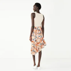Women's Nine West Asymmetrical Midi Skirt -Deals My Glow Wardrobe Store 5538810 ALT