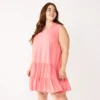 Plus Size Nine West Sleeveless Button-Front Tiered Drop Waist Dress 1 Plus Size Nine West Sleeveless Button-Front Tiered Drop Waist Dress -Deals My Glow Wardrobe Store 5541789 Cruz Coral