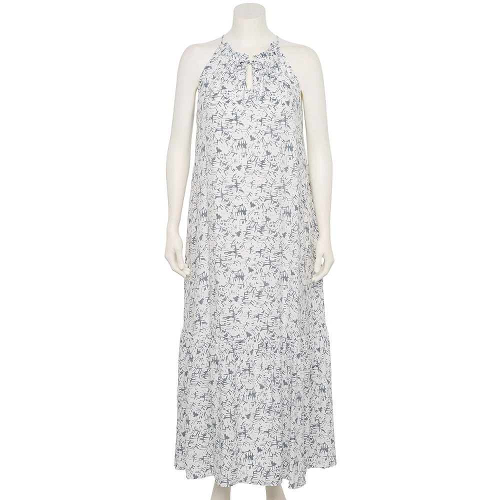 Plus Size Nine West Tiered Peasant Maxi Dress 5 Plus Size Nine West Tiered Peasant Maxi Dress - Image 3