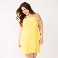 Plus Size Nine West Gathered Side-Tie Sheath Dress -Deals My Glow Wardrobe Store 5547073 Fury Gold