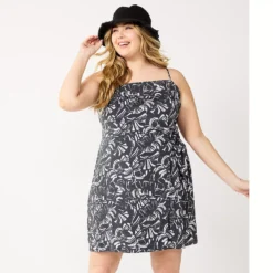 Plus Size Nine West Gathered Side-Tie Sheath Dress -Deals My Glow Wardrobe Store 5547073 Tropical Shapes