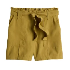 Women's Nine West High-Waisted Paperbag Utility Shorts -Deals My Glow Wardrobe Store 5562607 ALT5