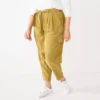 Plus Size Nine West High-Waisted Tapered Pants -Deals My Glow Wardrobe Store 5563608 Sergio Olive