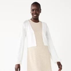 Women's Nine West Balloon Sleeve Open Front Cardigan -Deals My Glow Wardrobe Store 5567306 Daisy Dew