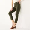 Petite Nine West Side Zip High-Waisted Skinny Ankle Pants -Deals My Glow Wardrobe Store 5569185 Olive Landis